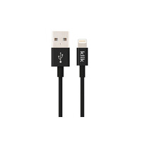 Klik 1.2m Apple Lightning to USB Sync/Charge Cable - Black