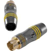 4 Pin Mini Din S-Video Plug Gold