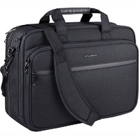 Kroser Laptop Bag  Fit Up to 18 Inch Roomy Compartments Sturdy Handle Carry Case