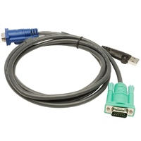Aten 1.8m 3in1 VGA USB Console KVM Split Cable HDB-15M to SPHD-15M