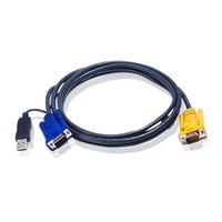  ATEN USB PC Converter  1.8m 3in1 VGA, PS-2 Console to  KVM Slim Cable 