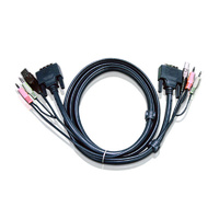 Aten 3m Dual Link DVI KVM Cbl Cable with Audio To Suit CS178xA