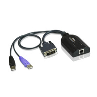 Aten DVI USB KVM Adapter Cable with Virtual Media and Smart Card Reader
