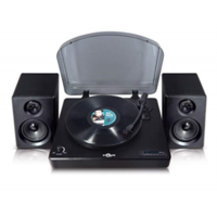 Retro Musique Bluetooth table Top Record Player Separate Speakers 2 into 20Watts power Unit