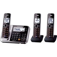 Panasonic KXTG7893AZS Dect Bluetooth Triple Cordless Phone with Answer Machine
