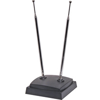 Dynalink TV Antenna Rabbit Ears Complete with Base Universal Indoor