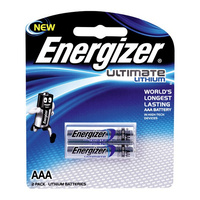 AAA Energizer Ultimate Lithium 2PK Battery