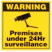 24Hr Surveillance Warning Sign 300 x 300mm