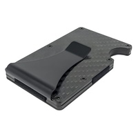 RFID Blocker Carbon Fibre Aluminum Card Holder Military-Grade RFID Metal Shield