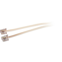 3M Modular Plug Lead - Ivory RJ14 (RJ12) 6P4C Tel5054