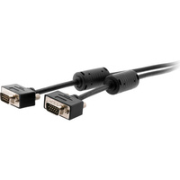 5M Slim VGA Plug To Plug Lead Slimline W/ Filter HD15 To 3+9