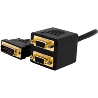 Pro.2 LC6096 DVI-I 29 pin plug to 2 VGA 15 pin sockets 30cm