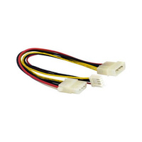 Molex M5 Plug To F3 & F5 Plugs Computer Power Lead