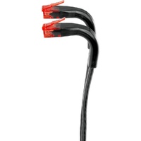1M Bendable Head Cat6A Patch Lead Black