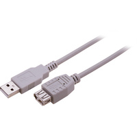 Pro.2 USB-A Plug To USB-A Socket USB Extension Lead  25Cm 