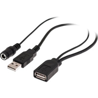 Pro.2 USB Power Injection Lead 30cm USBAF-USBAM DC5V 2.1mm DC Socket
