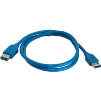 USB3.0 USB-A Plug To Socket 1M Extension Lead