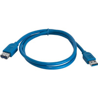 Pro.2 USB3.0 USB-A Plug To Socket Extension Lead 1m