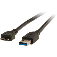 PRO2 USB3.0 Micro USB-B Lead - 1m USB-A Plug To Micro USB-B Plug