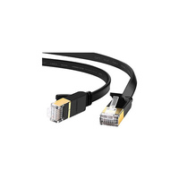 Flat 10M Black CAT7 Patch Lead 10GBE Edimax