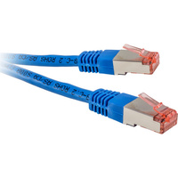 0.5M Blue CAT6A Patch Shielded 