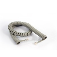 Fanvil curly cord for V67/V65 series headset, curve，gray, RJ9
