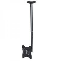 Securview 23-42 inch Tilt&Swivel LCD Ceiling Mount Bracket Satin Black 35kg load