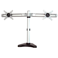 2-Monitor Pole Desk Mount Bracket