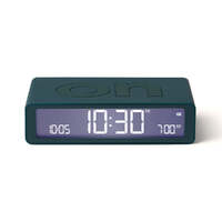 Lexon Flip Classic Reversible Alarm Clock - Blue