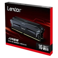 Lexar LD4BU008G-R3600GD0A DDR4 UDIMM 16GB Kit (2 x 8GB) 3600 MT/s 1.35V CL18 HEATSINK THOR XMP 2.0 Ares OC Black