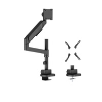 Brateck LDT92-C012P-B Future-Proof Heavy-Duty Pole-Mounted Gas Spring Monitor Arm, Fit Screen Size: 24'-57' Up to 27 KG (LS)