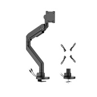 Brateck LDT92-C012UC-B FUTURE-PROOF HEAVY-DUTY GAS SPRING MONITOR ARM WITH USB PORTS (LS)