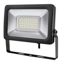 Celestra 30W LED Flood Light IP65 Outdoor 240V Plug Slim Black 5000K