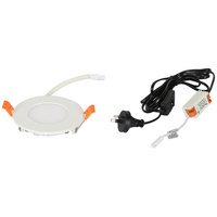 Celestra LED316-3-30-SW 3W Slim Downlight 85mmØ Round with In-line Power Switch
