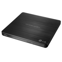 LG RET Black UltraSlim 14mm External USB Adaptorless DVDRW Burner Mac Compatible