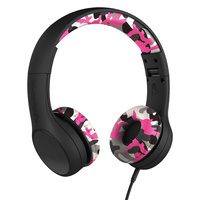 LilGadgets Connect+ Style Childrens Wired Headphones - Pink Camo