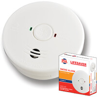 PSA 240V Photoelectric Smoke Alarm With Rechargeable lithium Battery Back-up