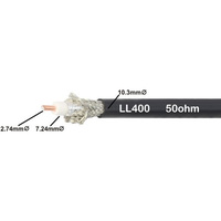 Cellink 50 ohm Coax 10mm LOW-LOSS Broadband Communications 100m Cable