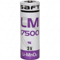 Saft LM17500 A Size 3V Lithium Cylindrical Battery Cell w/Intrinsically Safe 