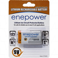 Enepower LP702235 500mAh 9V Lithium Rechargeable Battery for Wireless Microphone