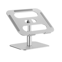 BrateckLPS03-19 ADJUSTABLE ALUMINUM LAPTOP RISER  For most 11'-15' laptops & tablets (Silver)