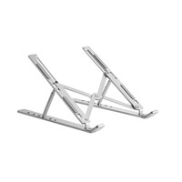 Brateck LPS03-3-03 PORTABLE 6-LEVEL ADJUSTABLE ALUMINUM LAPTOP RISER  For most 11'-15' laptops, tablets and more (Silver)