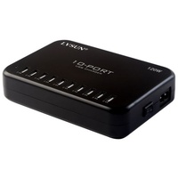 LVSUN 10 Port Intelligent 120W USB AC Charging Station for  iPads tablets phones