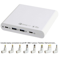 LS-PD87-2C2A-KT 87W USB-C Qc3.0 Charger With Laptop&8 LS-Type Charging Tips