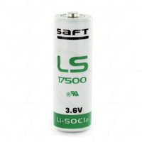 Saft LS17500 A Size  Lithium Thionyl Chloride Cylindrical Cell 3.6Ah 3.6V 13.0Wh