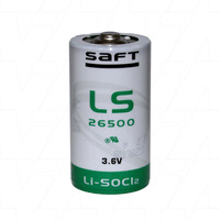 Saft LS26500 C size Saft Lithium 3.6V Thionyl Chloride Battery - Bobbin Type