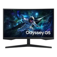 Samsung Odyssey G55C 27' QHD Curved Gaming Monitor 2560 x 144 165Hz16:9 1000R 1ms VA AMD FreeSync HDR10 DisplayPort HDMI Tilt VESA Headphone 3YR WTY