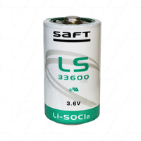 Saft LS33600 D Lithium Thionyl Chloride Battery Cylindrical Cell - Bobbin Type
