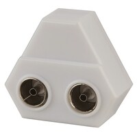 Indoor Splitter 2 Way connect two TV, video, games, FM receivers