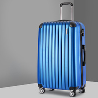 Wanderlite 28 Inch Luggage with TSA Lock Spinner Carry On Hard Shell Travel Suitcase Luggage Case Blue